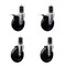 Service Caster 5'' Soft Rubber Swivel 1-5/8'' Expanding Stem Caster Set 2 Total Lock Brakes, 4PK SCC-EXTTL20S514-SRS-2-S-2-158 - alternate 1